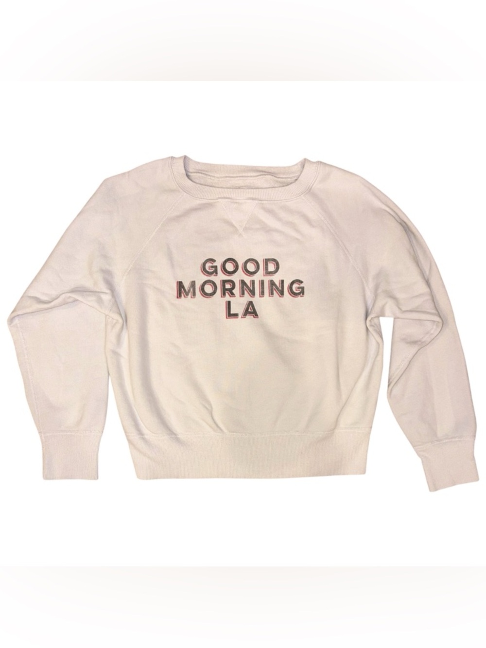 NEW Nili Lotan 'GOOD MORNING LA’ graphic Crewneck Sweatshirt - Picture 3 of 14